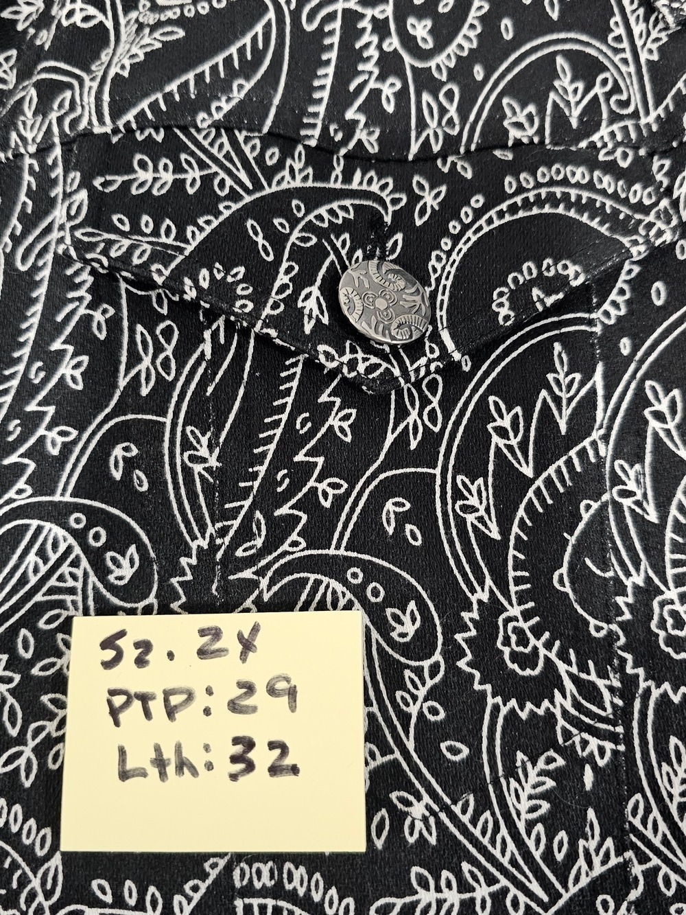 Blue Sky Fair Trade Cotton  Paisley Western Jacket 2X Boho Ranchwear Cottagecore - Picture 16 of 16